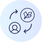 AI vs Human Transition Cycle icon