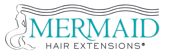 Mermaid Hair Extensions logo. TrueLark AI salon communications software client.